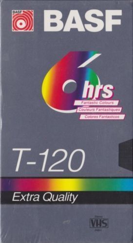 Cinta de vídeo VHS en blanco BASF