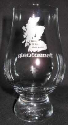GLENTURRET ''A TASTE OF THE HIGHLANDS'' GLENCAIRN SCOTCH MALT WHISKY TASTING GLASS