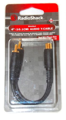 RadioShack RCA/Phono Female Home Audio Splitter Cables