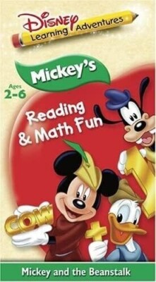 Disney's Learning Adventures Mickey's Reading & Math Fun vhs NEW