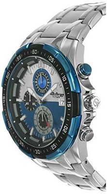 Pre-owned Titan Chronograph Multi-colour Dial Men's Watch-nl90044km03