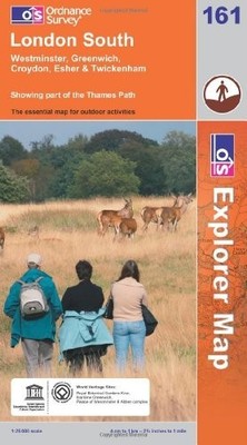 London South (Explorer Maps) (OS Explore... by Ordnance Survey Sheet map, folded