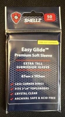   Shellz Easy Glide Premium Soft Sleeve Extra Tall Submission Sleeve -50 ct PKG