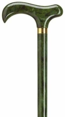 NEW LADIES GERMAN BURGUNDY RUBY PEARL DERBY HANDLE SLIM SHAFT WALKING CANE STICK