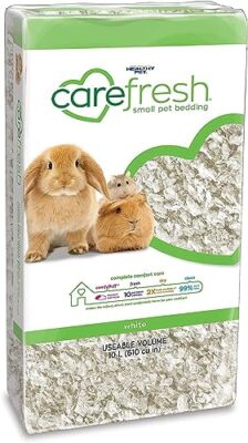 carefresh 99% Dust-Free White Natural Paper Small Pet Bedding with Odor Contr...