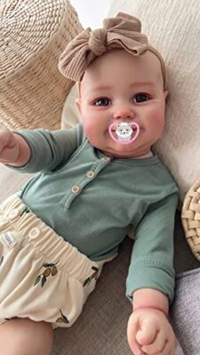 20 Inches Lifelike Premie Baby Size Reborn Baby Doll with So