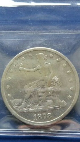 1878-S USA Trade Dollar Silver Coin San Francisco mint ICCS F-12