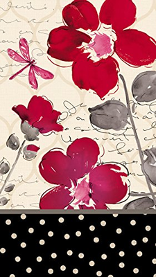 Floral Symphony Paper Guest Towel (Pack of 4)