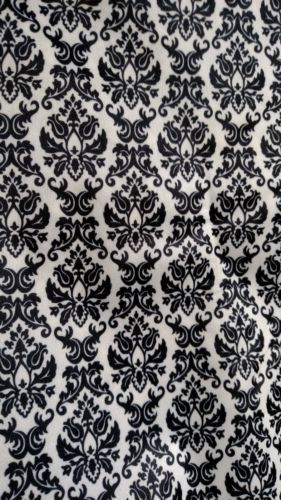 Poliuretano Damasco tela Negro