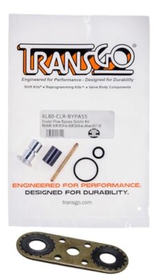 TransGo Cooler Flow Bypass Kit 6L80 6L90 with Bypass Gasket , 6L80-CLR-BYPASS