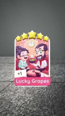 lucky grapes_Monopoly_ Go_ 5 Star Sticker fast delivery fast respond 