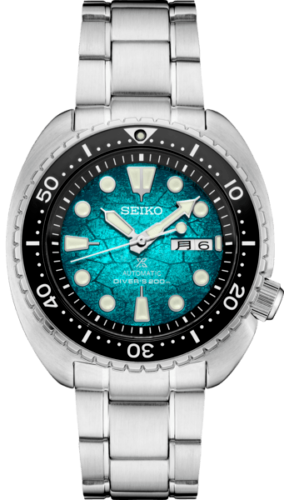 Pre-owned Seiko Prospex Blue Men's Watch - Srph57 Comes With Extra Green Band