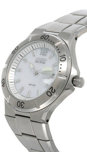 Pre-owned Citizen Eco Drive White Dial Stainless Steel Men's Watch Bm0550-51a
