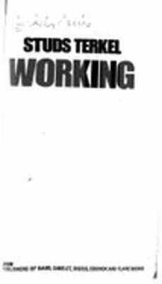 Working by Studs Terkel: Used