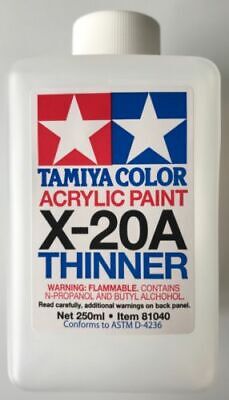 TAMIYA X-20A THINNER DILUENTE PER COLORI ACRILICI 250 ml ART 81040