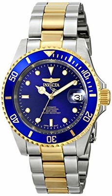 Двухцветные автоматические часы Invicta Mens Pro Diver с позолотой 23 карат и SS 8928OB