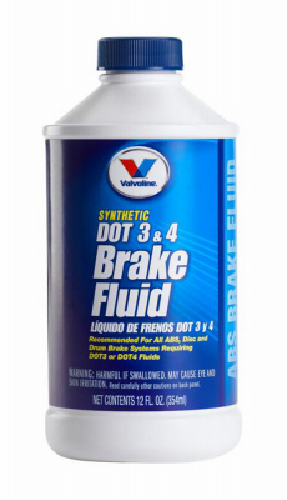 Valvoline, 12 oz, DOT 3 & 4 brake fluid - CASE OF 12