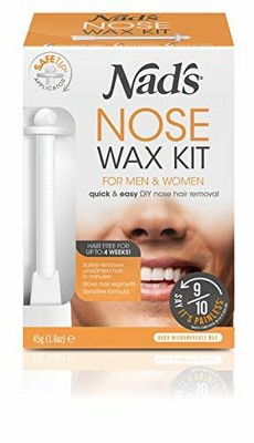 Nad's Nose Wax Kit for Men & Women - Waxing Kit for Quick & Easy Nose Hair Re...