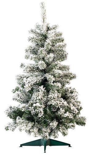 Alberello Di Natale Innevato Abete Artificiale 90 Cm Albero Neve Base dfh