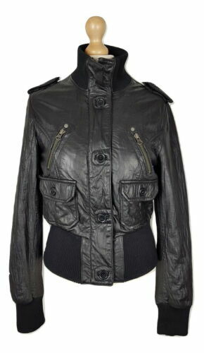 Vintage 90s 00s old label Next genuine leather fitted racing