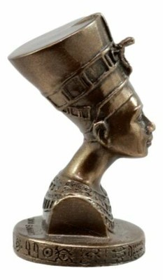 Ebros Gift Classical Egyptian Queen Nefertiti Bust Figurine Miniature 2" H