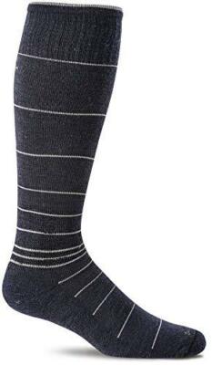 Sockwell Men's Circulator Moderate Graduated Compression Sock, Navy - L/XL