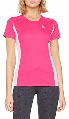 SALOMON AGILE HEATHER T-SHIRT.  PINK YARROW .SIZE X LARGE. BRAND NEW WITH TAGS