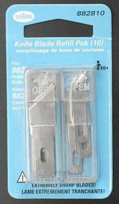 Testors 10-Pc. Assorted Hobby Knife Replacement Blades Set NEW!!! &  2U