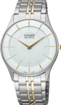 Pre-owned Citizen Eco-drive Stiletto White Dial Men's Watch Ar3014-56a