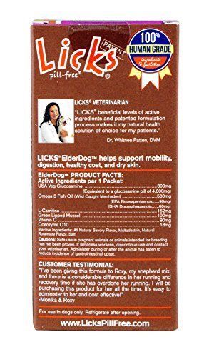 LICKS ElderDog Supplements - 30-use