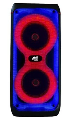 Naxa Electronics NDS-8505 Portable Dual 8&rdquo; Bluetooth Party Speakers with Multi-C