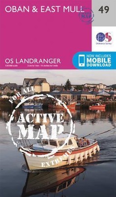 Oban & East Mull (Map) OS Landranger Active Map