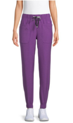 Climate Right NEW Women's 5 pocket scrub pant size 2X~Amethyst Heather