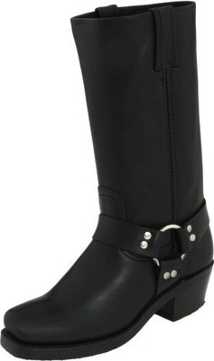 Pre-owned Frye Women's Harness 12r Boot, Black, 5.5 Medium Us