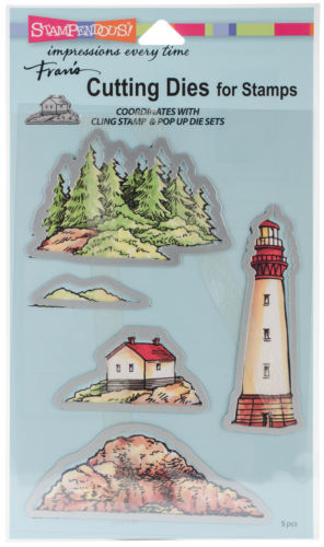 Stampendous Paisajes y paisajes marinos Sellos artesanales de metal