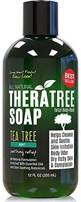 Soap With Neem Oil 12oz - Helps Skin Irritation Body Odor