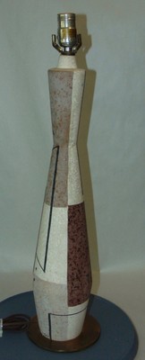 Vintage 195039s MID CENTURY MODERN Pottery Lamp TYE OF CALIFORNIA
