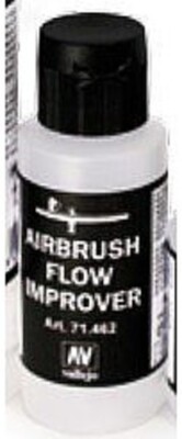 Vallejo 60ml Bottle Airbrush Flow Improver - Hobby and Model Acrylic Paint