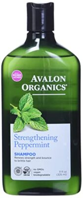 Avalon Organics Shampoo Strengthening Peppermint 11 Oz