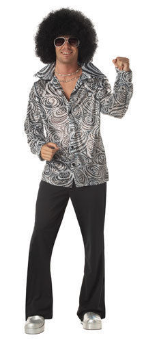 Disfraces de plata de discoteca para hombres