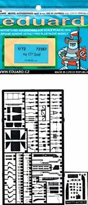 Eduard Photoetch 1:72 He 177 Greif Revell EDP72357
