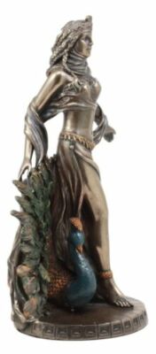 Ebros Gift Roman Juno Greek Goddess Hera with Sacred Peacock Statue