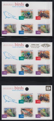 Multi-Color Booklet Australian Stamp Sheets
