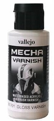 Vallejo 60ml Bottle Gloss Varnish Mecha Color - Hobby and Model Paint Supply