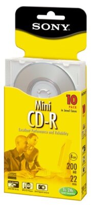 Sony CDR Mini Disc 22-Min 200MB-W (10 pack)