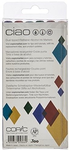 Copic Ciao Marker 6 Color Set - JEWEL TONES