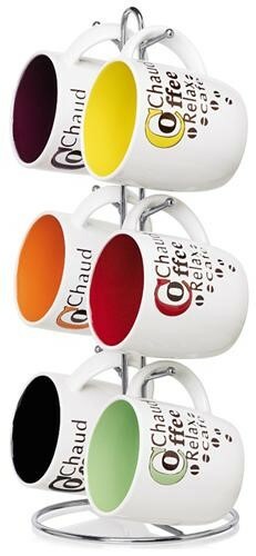 Hds Trading Corp Ms30084 Taza De 6 Pcs Con El Soporte Cafe Cafe Ebay