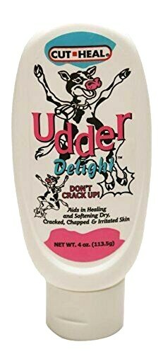 Udder Delight Healing Cream Humans or Livestock Skin 4 oz Manna Pro Cut Heal
