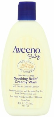 AVEENO Baby Soothing Relief Creamy Wash - 8 OZ (2 Packs)