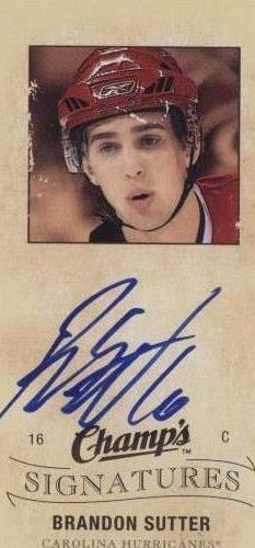 2009-10 Upper Deck Champ's - Brandon Sutter #CS-BS